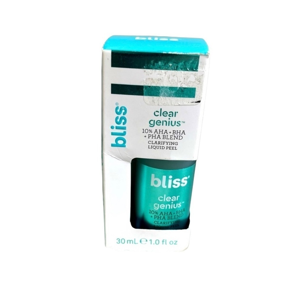 Bliss Clear Genius Clarifying Liquid Peel AHA BHA PHA Blend New in Box